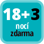 Zaplaťte minimálně 18 nocí a získáte 3 noci zdarma.